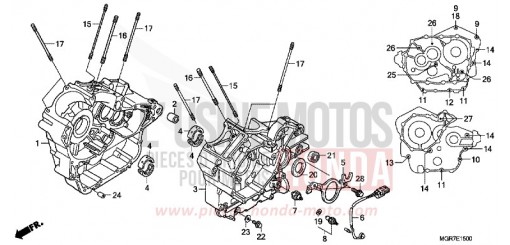 CARTER MOTEUR VT750SB de 2011